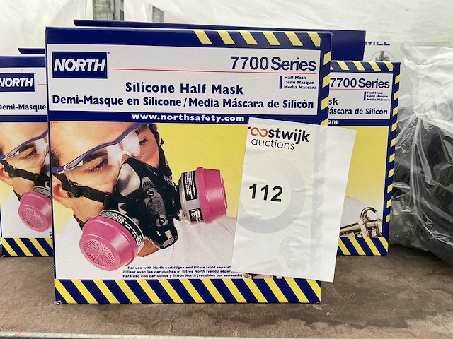 North 7700 half gezichtsmasker (7x) - afbeelding 1 van  1