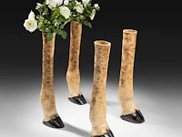 Northern giraffe (giraffa camelopardalis) legs mount, taxidermy trophy, h 77,5 cm - total weight 20,4kg - afbeelding 3 van  3