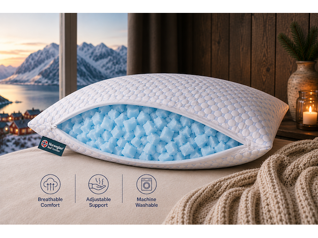 Norwegian premium foam pillow - 50x70cm - afbeelding 3 van  4