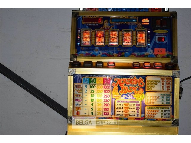 Nostagisch verzamelobject aladdin's lamp gokkast - afbeelding 4 van  6