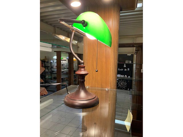 Notaris bureaulamp vintage - afbeelding 2 van  4