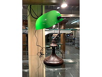 Notaris bureaulamp vintage - afbeelding 3 van  4
