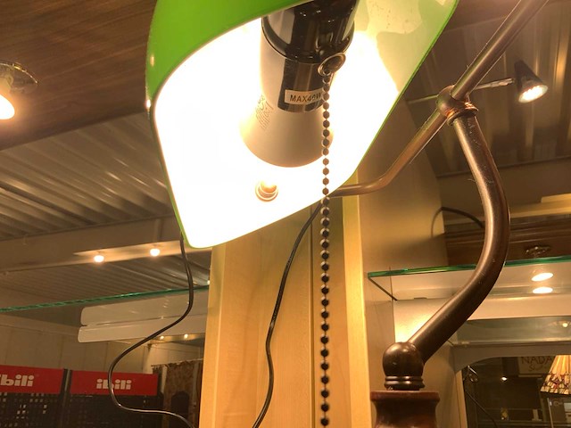 Notaris bureaulamp vintage - afbeelding 4 van  4