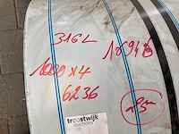 Novacel 316l rvs plaatstaal op rol (2x) - afbeelding 3 van  5