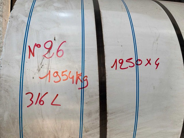 Novacel 316l rvs plaatstaal op rol (2x) - afbeelding 5 van  5