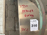 Novacel 316l rvs plaatstaal op rol - afbeelding 3 van  3