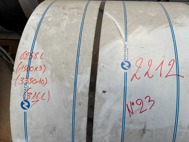 Novacel 316l rvs plaatstaal op rol - afbeelding 6 van  6