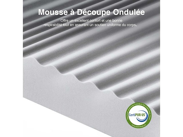 Novilla 7-zone schuimmatras 90x190 cm, 12 cm, ademend afneembaar bekleding wasbaar op 60° - oeko-tex & certipur-us gecertificeerd - afbeelding 3 van  6
