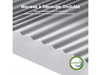 Novilla 7-zone schuimmatras 90x190 cm, 12 cm, ademend afneembaar bekleding wasbaar op 60° - oeko-tex & certipur-us gecertificeerd - afbeelding 3 van  6