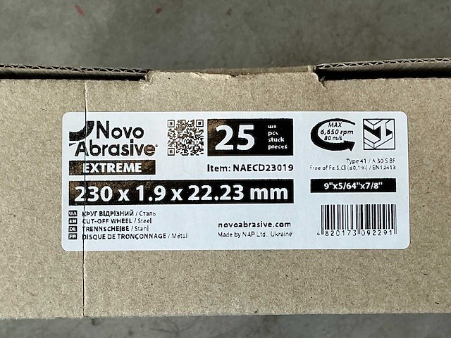 Novo abrasive extreme slijpschijf (375x) - afbeelding 3 van  4
