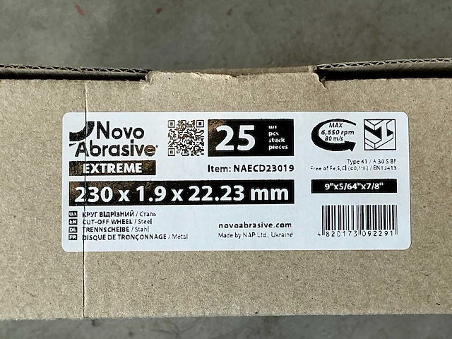 Novo abrasive extreme slijpschijf (375x) - afbeelding 3 van  4