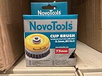 Novotools grote partij ronde stalen borstels - afbeelding 3 van  6