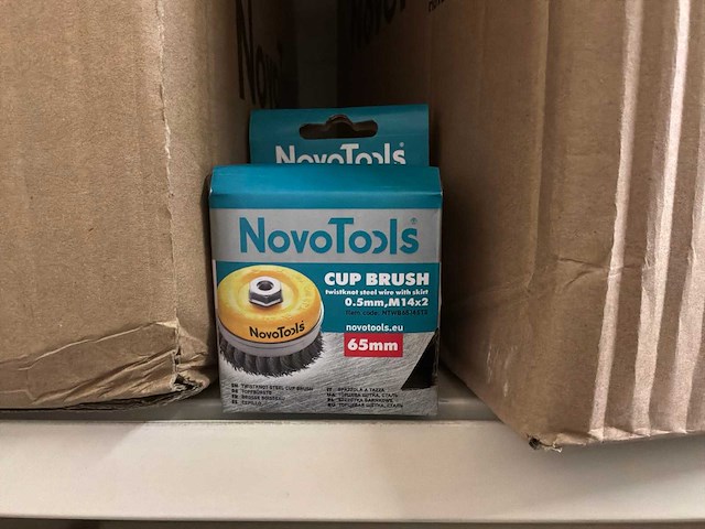 Novotools grote partij ronde stalen borstels - afbeelding 1 van  6