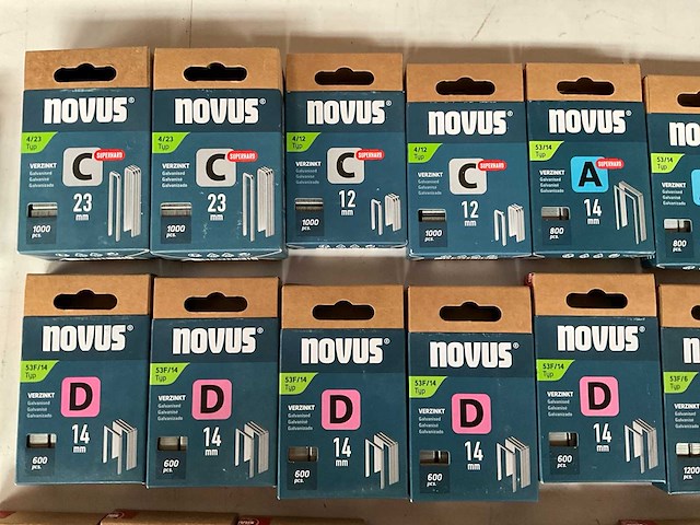 Novus mix kavel nieten voor tacker - afbeelding 2 van  8