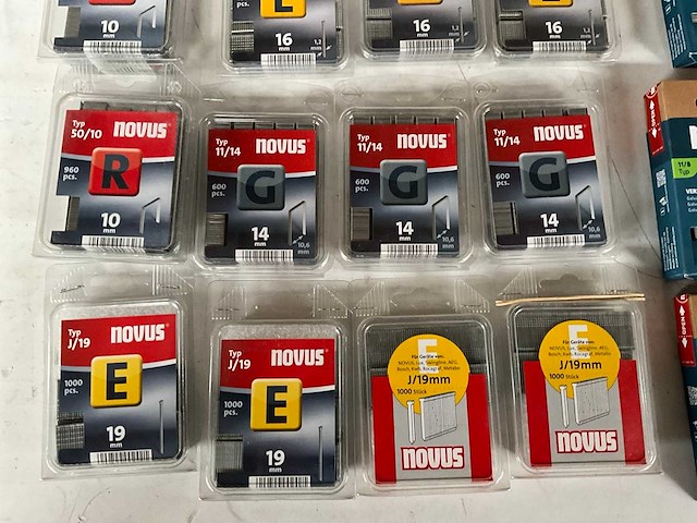 Novus mix kavel nieten voor tacker - afbeelding 6 van  8