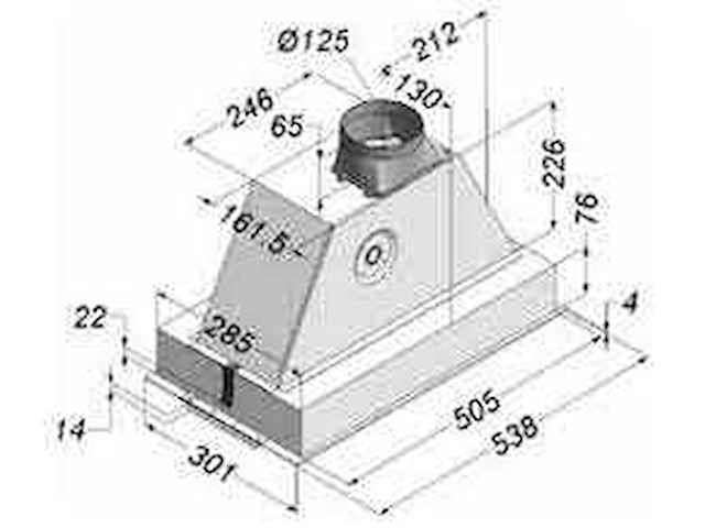 Novy - 874 glassline - afzuigkap - afbeelding 1 van  1