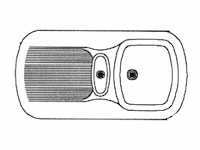Novy mokka 3933 spoelbak