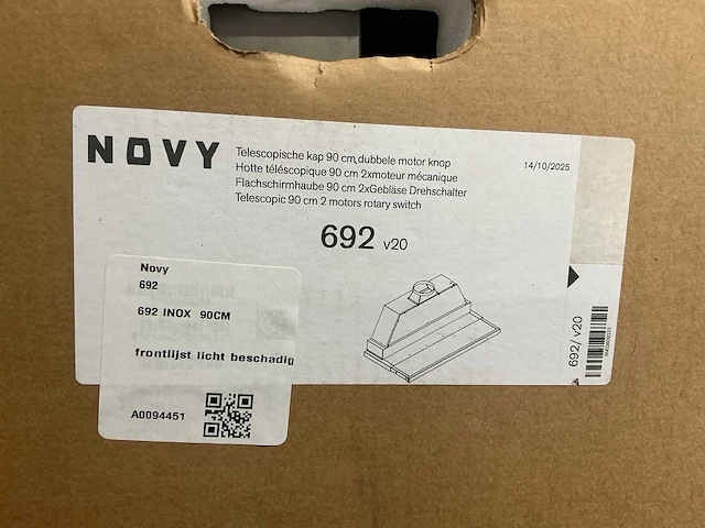 Novy telescopic 692 afzuigkap - afbeelding 3 van  3
