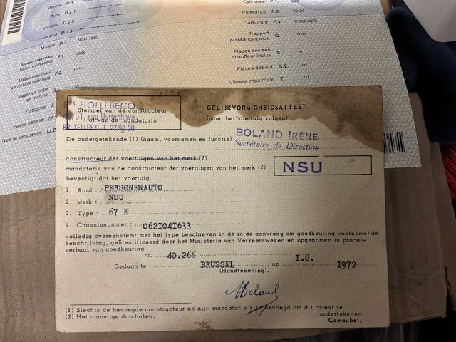 Nsu 1000c voorouders - afbeelding 43 van  50