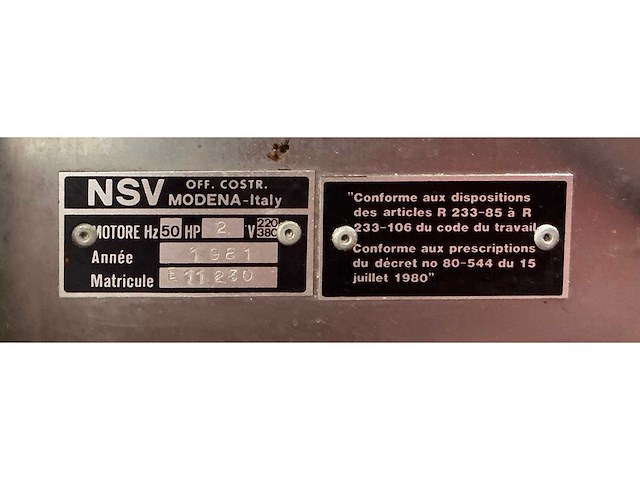 Nsv - slagerszaagmachine - afbeelding 7 van  7