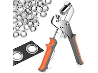 Ntg zeilringtangset (ø 10 mm)ringtang van gehard staal, inclusief 200 zeilringen (ringtang + 200 ringen) - afbeelding 1 van  2