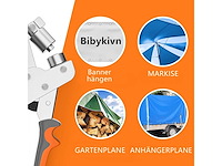 Ntg zeilringtangset (ø 10 mm)ringtang van gehard staal, inclusief 200 zeilringen (ringtang + 200 ringen) - afbeelding 2 van  2