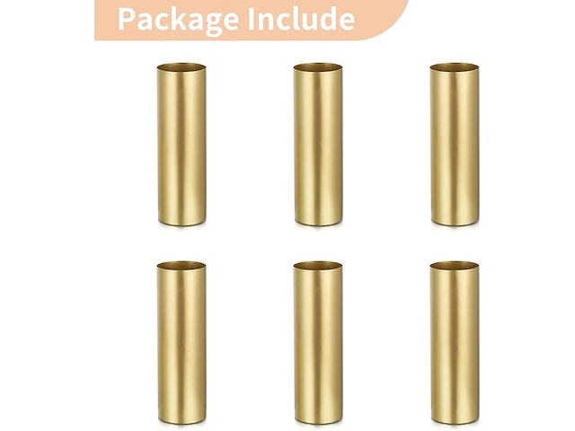 Nuptio gouden vaas bruiloft centrepieces: 2 stuks 32cm - afbeelding 3 van  4