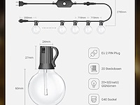 Nuptio orkaan kandelaar goud 6 stuks - afbeelding 2 van  7