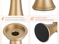 Nuptio orkaan kandelaar goud 6 stuks - afbeelding 6 van  7