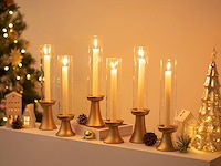 Nuptio orkaan kandelaar goud 6 stuks - afbeelding 5 van  7