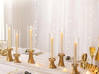 Nuptio orkaan kandelaar goud 6 stuks - afbeelding 1 van  7