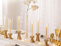 Nuptio orkaan kandelaar goud 6 stuks - afbeelding 4 van  7