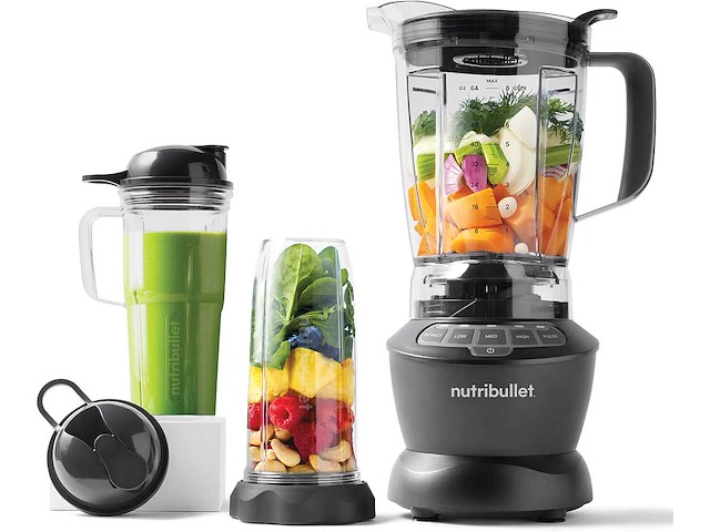 Nutribullet combo blender nbf500dg 1,9 l 1200 w zilver - afbeelding 2 van  6