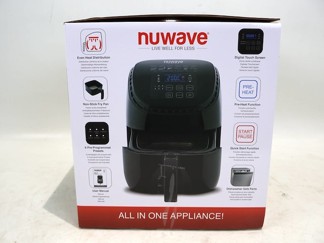 Nuwave brio air fryer 3l - afbeelding 3 van  3