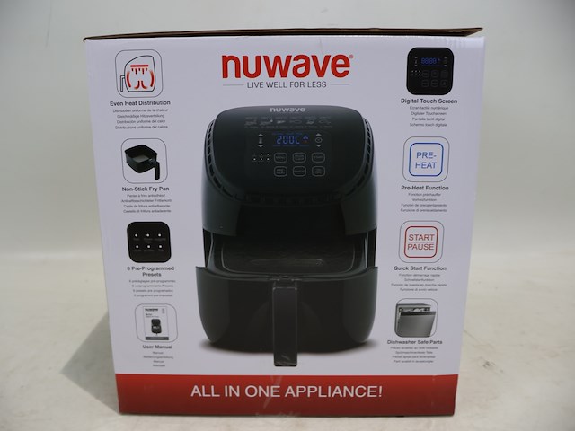 Nuwave brio air fryer 3l - afbeelding 3 van  3