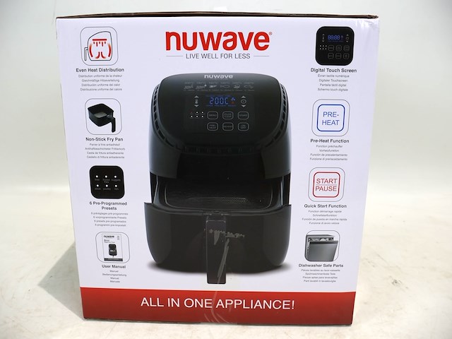 Nuwave brio air fryer 3l - afbeelding 3 van  3