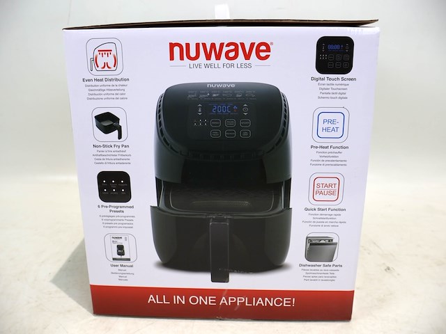 Nuwave brio air fryer 3l - afbeelding 3 van  3