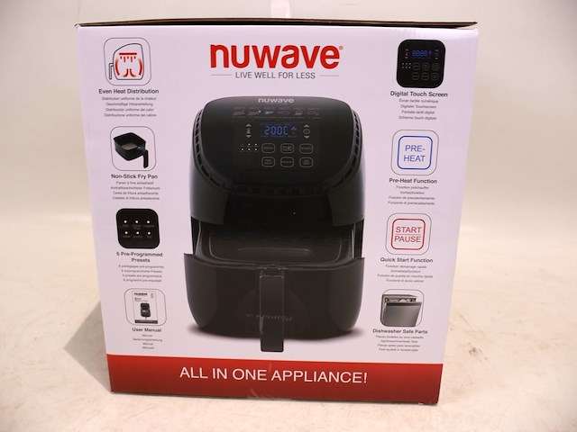 Nuwave brio air fryer 3l - afbeelding 3 van  3