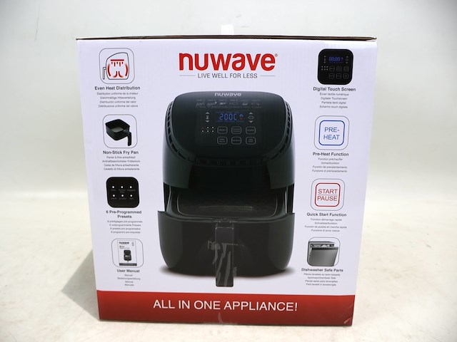 Nuwave brio air fryer 3l - afbeelding 3 van  3