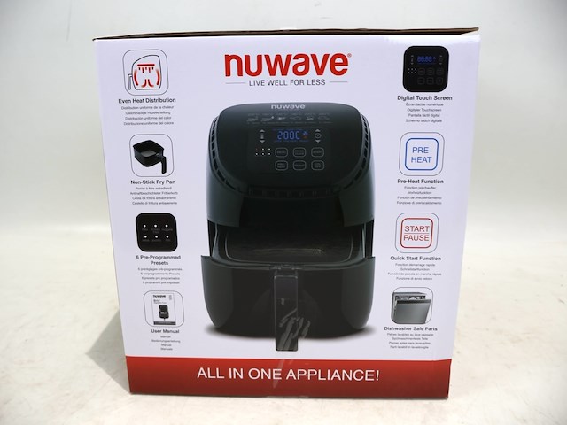 Nuwave brio air fryer 3l - afbeelding 3 van  3