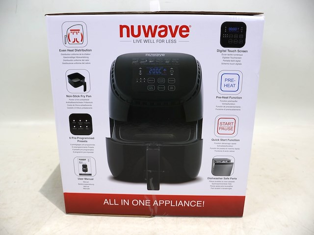 Nuwave brio air fryer 3l - afbeelding 3 van  3
