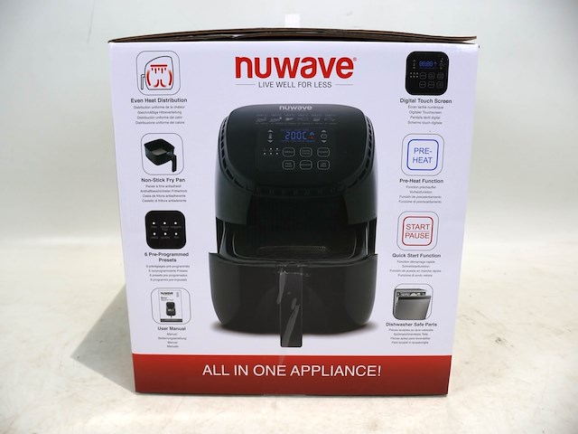 Nuwave brio air fryer 3l - afbeelding 3 van  3