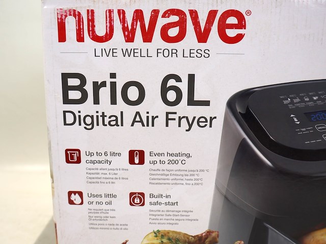 Nuwave brio air fryer 6l - afbeelding 2 van  3