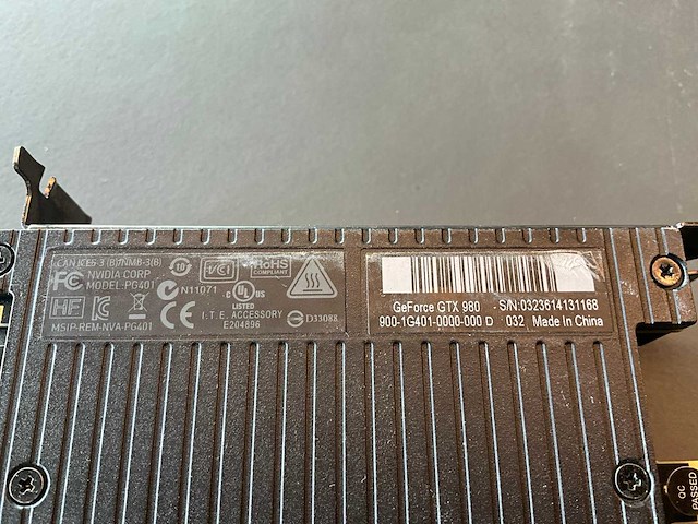 Nvidia gtx 980 grafische kaart (2x) - afbeelding 4 van  4