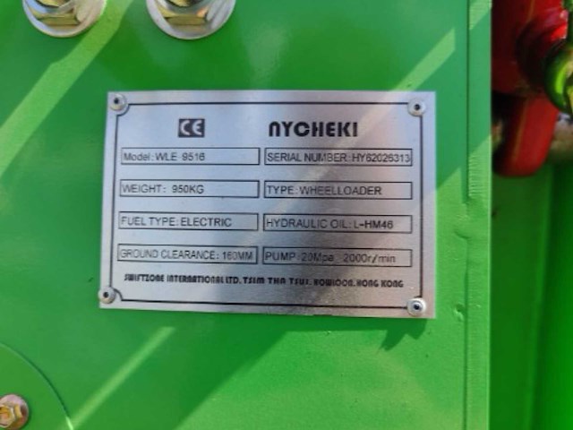 Nycheki wle9516 “kermit" elektrische wiellader - ongebruikt - afbeelding 6 van  14