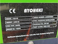Nycheki y25-42 telescopische kniklader 4x4 - snelwissel - laadbak + palletvork - afbeelding 5 van  17