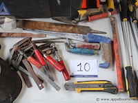 O.a. set lijmklemmen - diverse maten set vijlen - diverse maten set schroevendraaiers - diverse maten stanleymes handgereedschap diversen - afbeelding 1 van  3