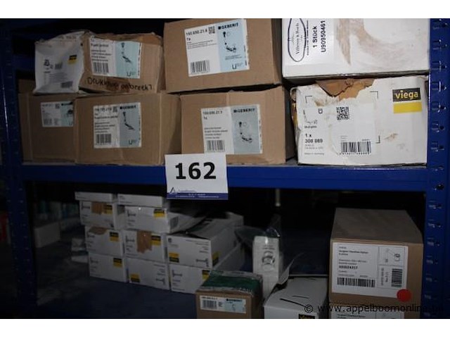 O.a. set thermostatische mengkranen - viega - diverse types set inbouwdozen - viega - diverse types set verbindingselementen - viega - diverse types set buisklemmen - viega - diverse types installatiemateriaal diversen - afbeelding 4 van  4