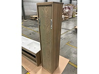 Oak4u badkamerkast met wastafel kolomkast en spiegel - afbeelding 3 van  11