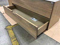 Oak4u badkamerkast met wastafel kolomkast en spiegel - afbeelding 10 van  11